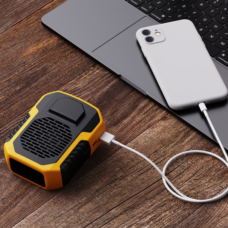 Kinscoter Outdoor Mini Fans Powerbank 6000mah Fast Charging Wireless Portable Power Bank With Cooling Fan
