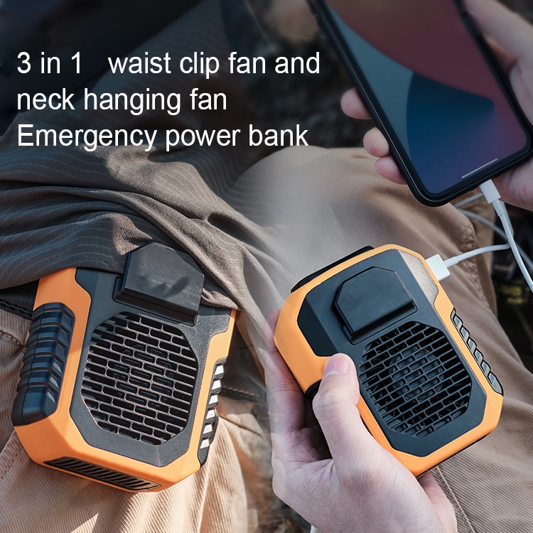 Kinscoter Outdoor Mini Fans Powerbank 6000mah Fast Charging Wireless Portable Power Bank With Cooling Fan