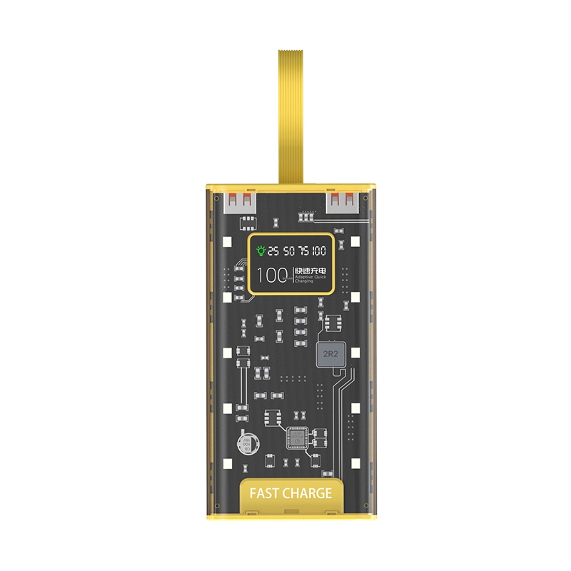 2026 New Arrival Portable External Battery Best Mobile Powerbank Charger Fast Charging Transparent Power Banks