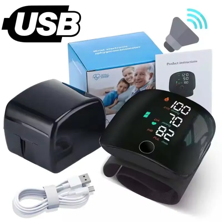 Automatic Wearable Electric Sphygmomanometer Digital BP Wrist Type Blood Pressure Monitor Wireless Wrist Blood Pressure Monitors