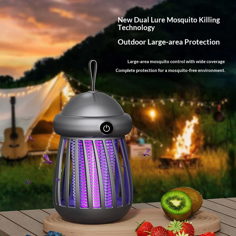 New Smart Electric Shock Mosquito Killer Indoor Charging Bedroom Household Mosquito Repellent Outdoor UV Lamp Timing Atmosphere